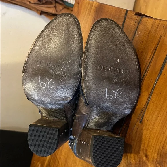 Old Gringo Brown Ankle Boots with Rose Embroidery - Picture 8 of 8